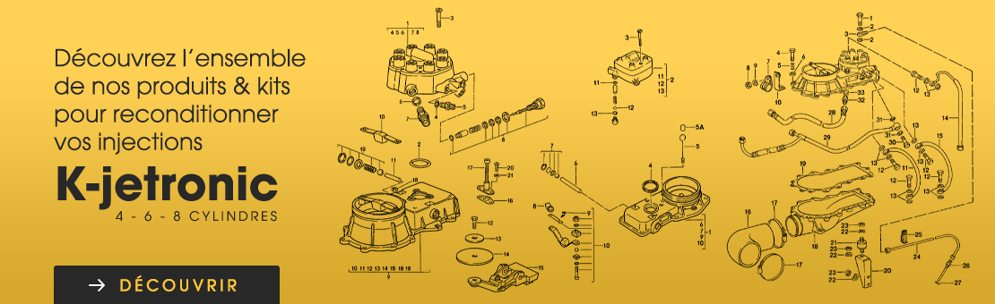 Pièces K-jectronic, injection Kjet Bosch pour Porsche, Golf GTI, BMW